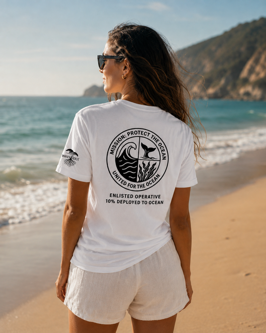 Shark Rider - Weißes Unisex-T-Shirt