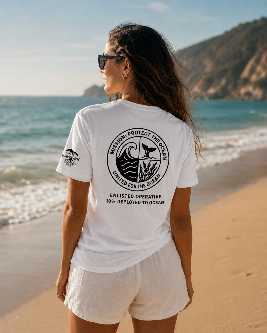 Shark Rider - Weißes Unisex-T-Shirt