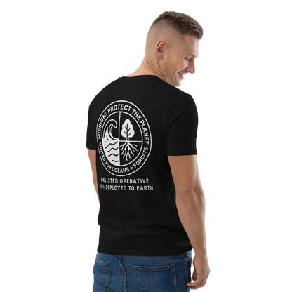 Deep Man - Schwarzes Unisex-T-Shirt