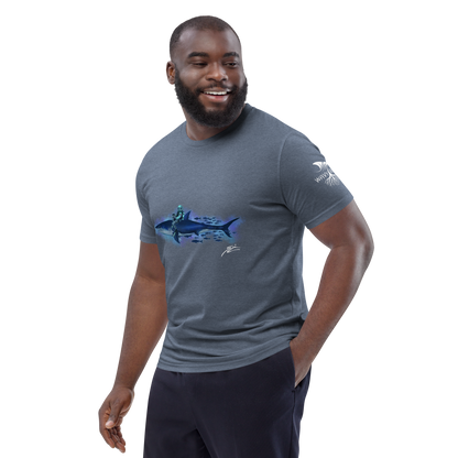 Shark Rider - Grey Unisex T-Shirt